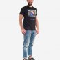 OPENSPACE SIZE XXL 100% organic cotton, vegan, biodegradable packaging, art t-shirt for man, black