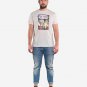 OPENSPACE SIZE L 100% organic cotton, vegan, biodegradable packaging, art t-shirt for man, white