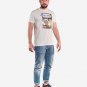OPENSPACE SIZE XXL 100% organic cotton, vegan, biodegradable packaging, art t-shirt for man, white