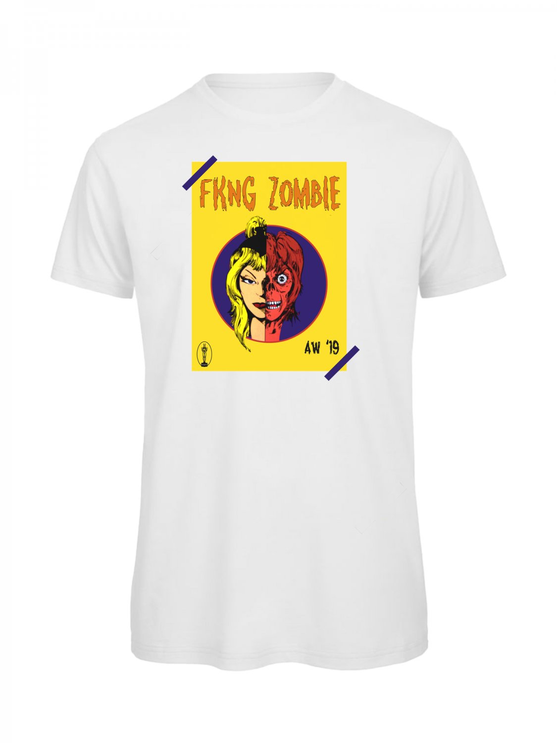 OPENSPACE SIZE L 100% organic cotton, vegan, biodegradable packaging, art t-shirt for man, white
