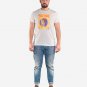 OPENSPACE SIZE XL 100% organic cotton, vegan, biodegradable packaging, art t-shirt for man, white