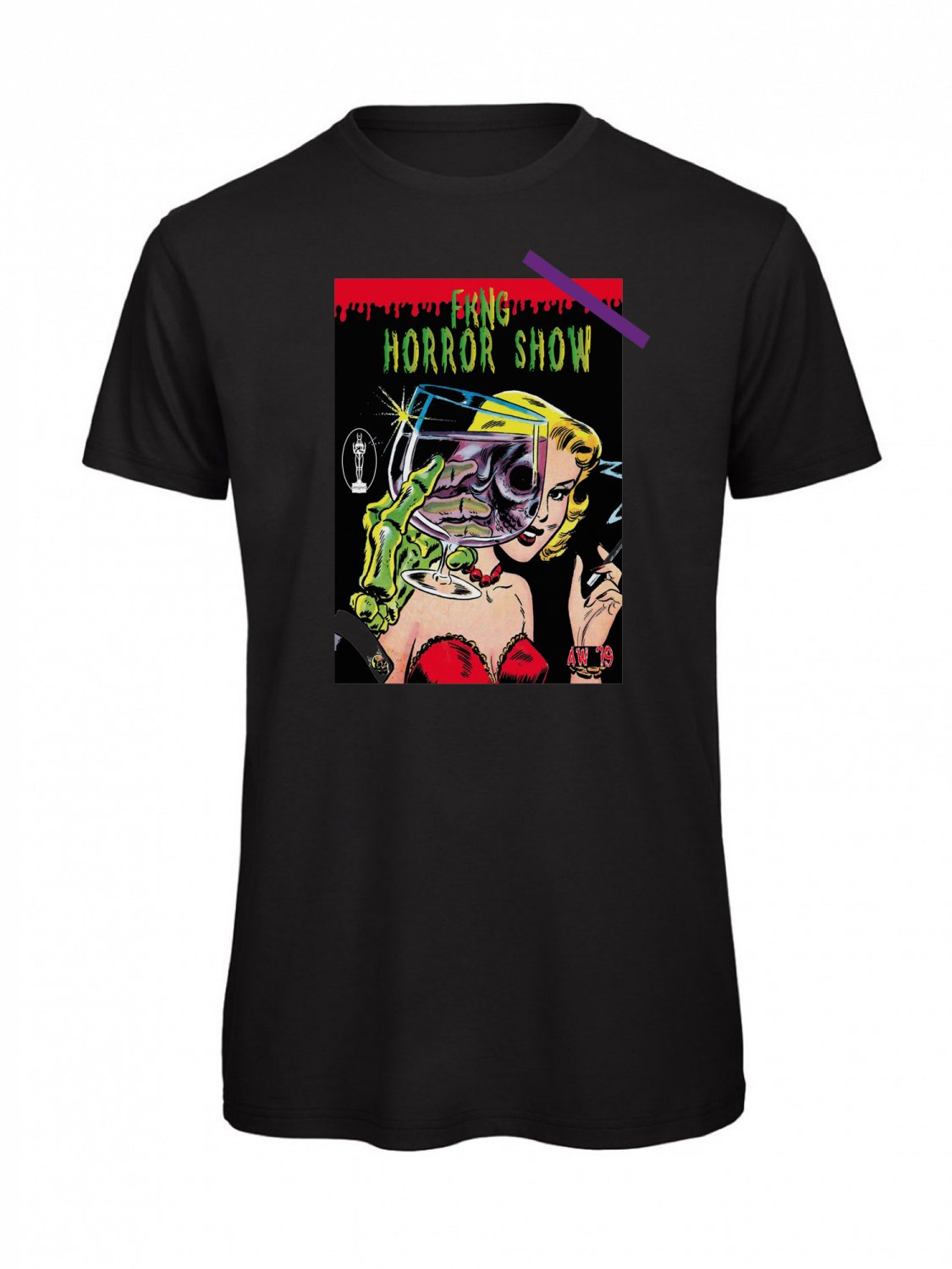 OPENSPACE SIZE XXL 100% organic cotton, vegan, biodegradable packaging, art t-shirt for man, black