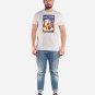 OPENSPACE SIZE M 100% organic cotton, vegan, biodegradable packaging, art t-shirt for man, white