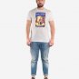 OPENSPACE SIZE XXL 100% organic cotton, vegan, biodegradable packaging, art t-shirt for man, white