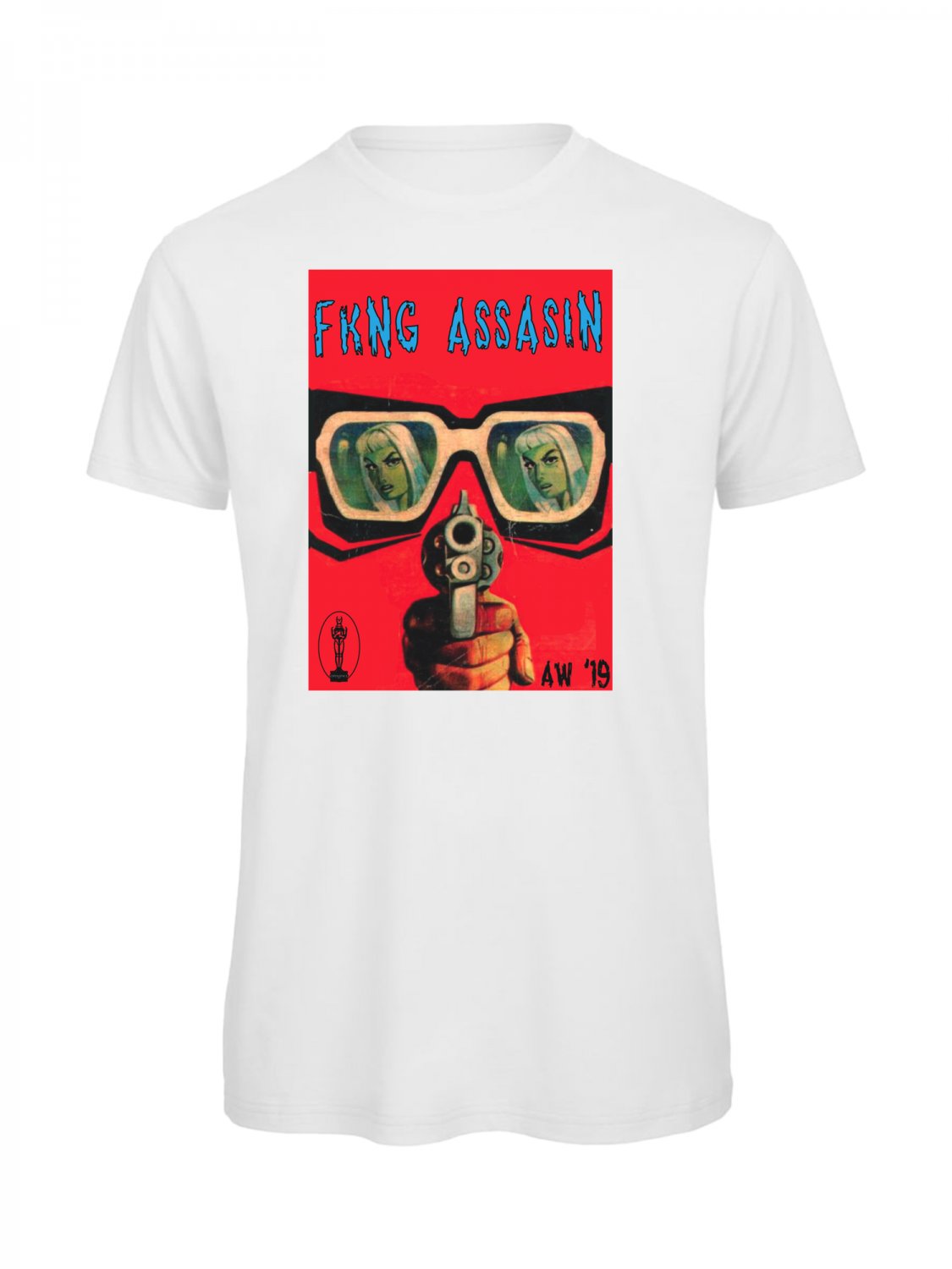 OPENSPACE SIZE M 100% organic cotton, vegan, biodegradable packaging, art t-shirt for man, white