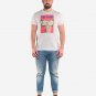 OPENSPACE SIZE L 100% organic cotton, vegan, biodegradable packaging, art t-shirt for man, white