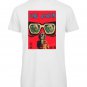 OPENSPACE SIZE XL 100% organic cotton, vegan, biodegradable packaging, art t-shirt for man, white
