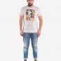 OPENSPACE SIZE S 100% organic cotton, vegan, biodegradable packaging, art t-shirt for man, white
