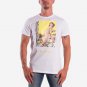 OPENSPACE SIZE S 100% organic cotton, vegan, biodegradable packaging, art t-shirt for man, white