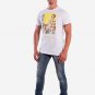 OPENSPACE SIZE M 100% organic cotton, vegan, biodegradable packaging, art t-shirt for man, white