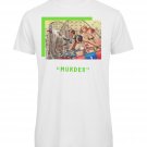 OPENSPACE SIZE L 100% organic cotton, vegan, biodegradable packaging, art t-shirt for man, white