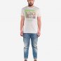 OPENSPACE SIZE XXL 100% organic cotton, vegan, biodegradable packaging, art t-shirt for man, white