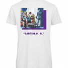 OPENSPACE SIZE M 100% organic cotton, vegan, biodegradable packaging, art t-shirt for man, white