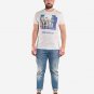 OPENSPACE SIZE L 100% organic cotton, vegan, biodegradable packaging, art t-shirt for man, white