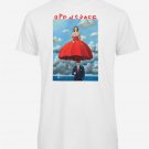 OPENSPACE SIZE M 100% organic cotton, vegan, biodegradable packaging, art t-shirt for man, white