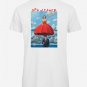 OPENSPACE SIZE XL 100% organic cotton, vegan, biodegradable packaging, art t-shirt for man, white