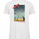 OPENSPACE SIZE M 100% organic cotton, vegan, biodegradable packaging, art t-shirt for man, white