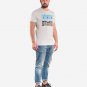 OPENSPACE SIZE XL 100% organic cotton, vegan, biodegradable packaging, art t-shirt for man, white
