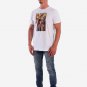 OPENSPACE SIZE S 100% organic cotton, vegan, biodegradable packaging, art t-shirt for man, white