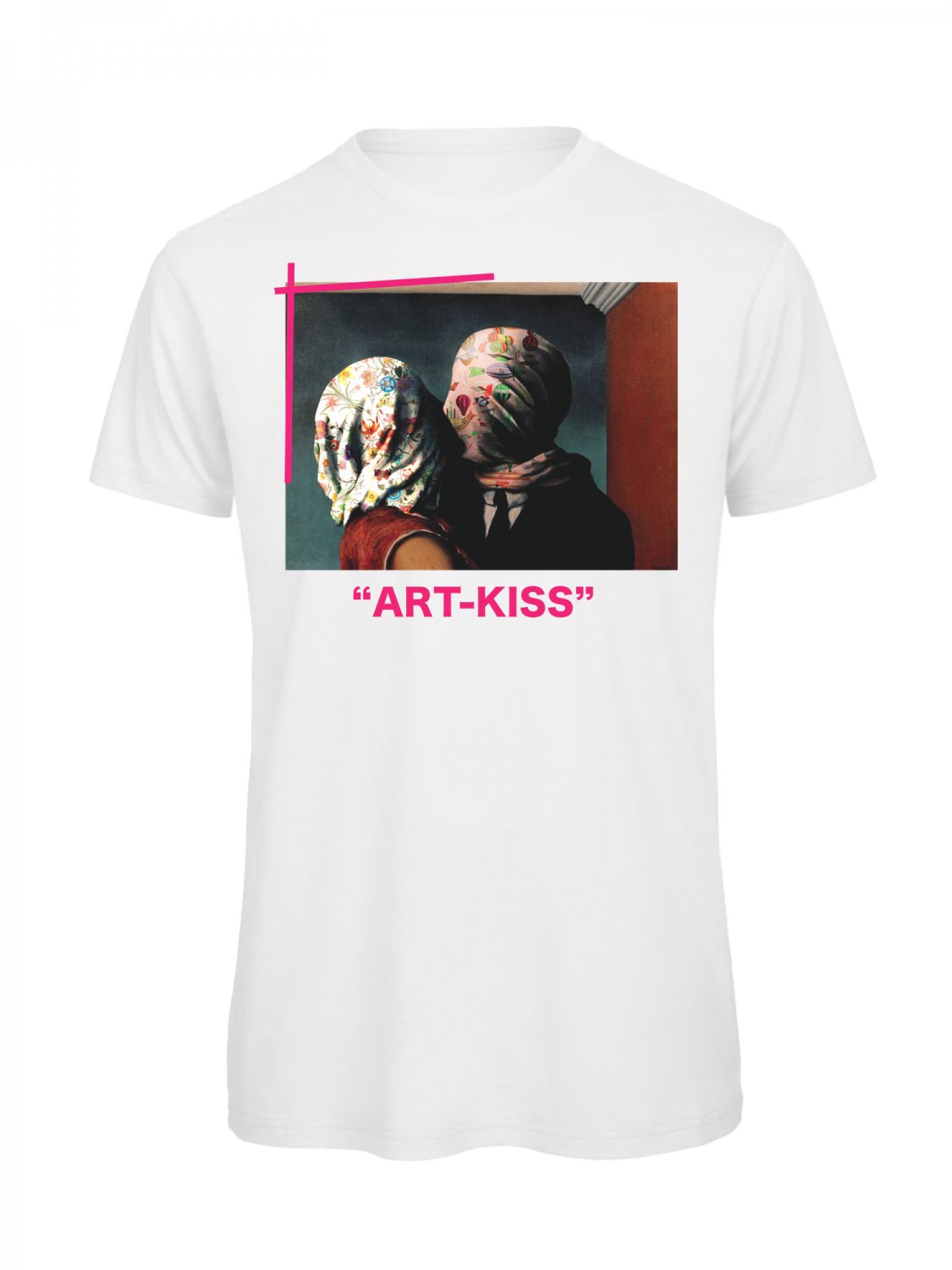 OPENSPACE SIZE M 100% organic cotton, vegan, biodegradable packaging, art t-shirt for woman, white