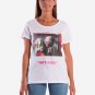 OPENSPACE SIZE M 100% organic cotton, vegan, biodegradable packaging, art t-shirt for woman, white