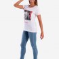 OPENSPACE SIZE M 100% organic cotton, vegan, biodegradable packaging, art t-shirt for woman, white