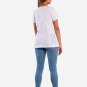 OPENSPACE SIZE M 100% organic cotton, biodegradable package, art STRASS t-shirt for woman, white