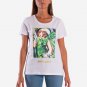 OPENSPACE SIZE S 100% organic cotton, vegan, biodegradable packaging, art t-shirt for woman, white