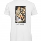 OPENSPACE SIZE L 100% organic cotton, vegan, biodegradable packaging, art t-shirt for woman, white