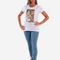 OPENSPACE SIZE L 100% organic cotton, vegan, biodegradable packaging, art t-shirt for woman, white