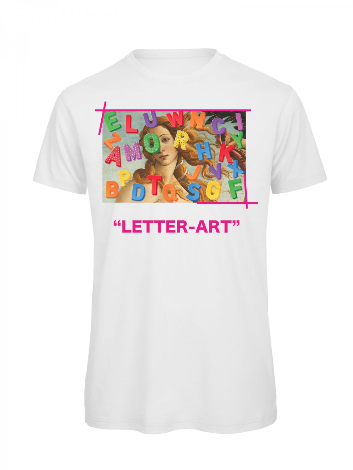 OPENSPACE SIZE XL 100% organic cotton, biodegradable package, art STRASS t-shirt for woman, white