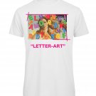 OPENSPACE SIZE XL 100% organic cotton, biodegradable package, art STRASS t-shirt for woman, white