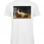 OPENSPACE SIZE XS 100% organic cotton, biodegradable package, art STRASS t-shirt for woman, white