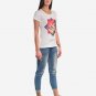 OPENSPACE SIZE S 100% organic cotton, vegan, biodegradable packaging, art t-shirt for woman, white