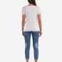 OPENSPACE SIZE XS 100% organic cotton, vegan, biodegradable packaging, art t-shirt for woman, white