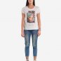 OPENSPACE SIZE M 100% organic cotton, vegan, biodegradable packaging, art t-shirt for woman, white