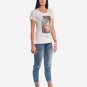 OPENSPACE SIZE XL 100% organic cotton, vegan, biodegradable packaging, art t-shirt for woman, white