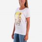 OPENSPACE SIZE M 100% organic cotton, vegan, biodegradable packaging, art t-shirt for woman, white