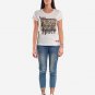 OPENSPACE SIZE XL 100% organic cotton, vegan, biodegradable packaging, art t-shirt for woman, white