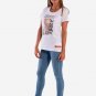 OPENSPACE SIZE S 100% organic cotton, vegan, biodegradable packaging, art t-shirt for woman, white