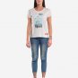 OPENSPACE SIZE L 100% organic cotton, vegan, biodegradable packaging, art t-shirt for woman, white