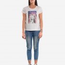 OPENSPACE SIZE XS 100% organic cotton, vegan, biodegradable packaging, art t-shirt for woman, white