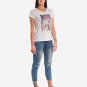 OPENSPACE SIZE XS 100% organic cotton, vegan, biodegradable packaging, art t-shirt for woman, white