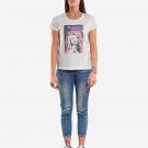 OPENSPACE SIZE M 100% organic cotton, vegan, biodegradable packaging, art t-shirt for woman, white