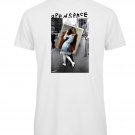 OPENSPACE SIZE L 100% organic cotton, vegan, biodegradable packaging, art t-shirt for woman, white