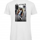 OPENSPACE SIZE XL 100% organic cotton, vegan, biodegradable packaging, art t-shirt for woman, white
