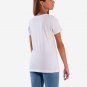 OPENSPACE SIZE XL 100% organic cotton, biodegradable package, art STRASS t-shirt for woman, white