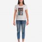 OPENSPACE SIZE L 100% organic cotton, vegan, biodegradable packaging, art t-shirt for woman, white