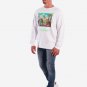 OPENSPACE SIZE M, art & fashion Crewneck Sweatshirt for man, white, biodegradable package