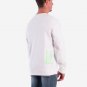 OPENSPACE  SIZE XXL, art & fashion Crewneck Sweatshirt for man, white, biodegradable package